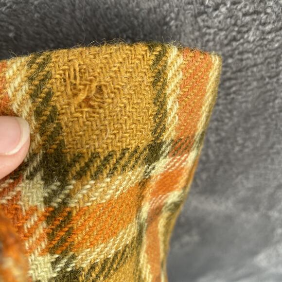 Vintage long plaid Dripsey Mills Ireland Wool maxi skirt preppy cottage 25w39L - Picture 6 of 6